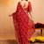 Bandhani embroidered pure georgette fusion bandhani saree