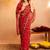 Bandhani embroidered pure georgette fusion bandhani saree