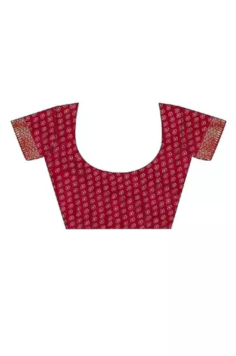 Bandhani pure chiffon fusion bandhani saree