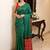 Ajrak block print embellished mirror work silk blend bandhani saree