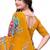 Floral poly georgette bandhani saree