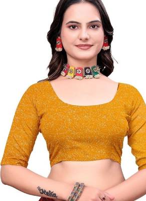 Floral poly georgette bandhani saree 3