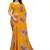 Floral poly georgette bandhani saree