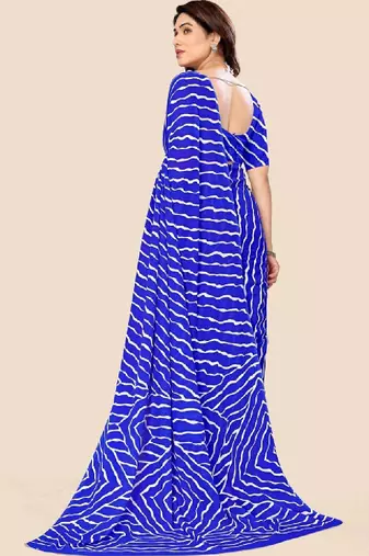 Leheriya poly georgette leheriya saree