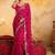 Bandhani embroidered pure georgette fusion bandhani saree