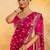 Bandhani embroidered pure georgette fusion bandhani saree