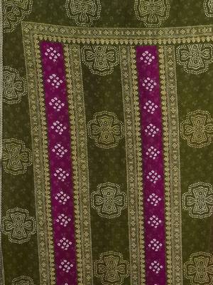 Bandhani pure chiffon fusion bandhani saree 4