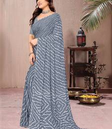 Leheriya poly georgette leheriya saree