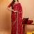 Bandhani embroidered pure georgette fusion bandhani saree