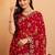 Bandhani embroidered pure georgette fusion bandhani saree