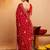 Bandhani embroidered pure georgette fusion bandhani saree