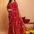 Bandhani embroidered pure georgette fusion bandhani saree