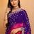 Bandhani embroidered pure georgette fusion bandhani saree