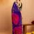 Bandhani embroidered pure georgette fusion bandhani saree