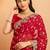 Bandhani embroidered pure georgette fusion bandhani saree