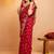 Bandhani embroidered pure georgette fusion bandhani saree