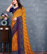 Leheriya poly georgette leheriya saree