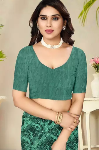 Poly georgette leheriya saree