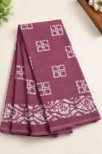 Pure cotton bandhani saree