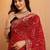 Bandhani embroidered pure georgette fusion bandhani saree