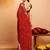 Bandhani embroidered pure georgette fusion bandhani saree