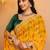 Bandhani embroidered pure georgette fusion bandhani saree