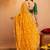 Bandhani embroidered pure georgette fusion bandhani saree