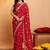 Bandhani embroidered pure georgette fusion bandhani saree