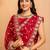 Bandhani embroidered pure georgette fusion bandhani saree