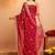 Bandhani embroidered pure georgette fusion bandhani saree