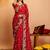 Bandhani embroidered pure georgette fusion bandhani saree