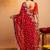 Bandhani embroidered pure georgette fusion bandhani saree