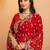 Bandhani embroidered pure georgette fusion bandhani saree