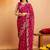 Bandhani embroidered pure georgette fusion bandhani saree