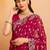 Bandhani embroidered pure georgette fusion bandhani saree