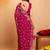 Bandhani embroidered pure georgette fusion bandhani saree