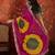 Tie and dye embroidered pure georgette fusion bandhani saree
