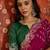 Tie and dye embroidered pure georgette fusion bandhani saree