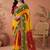 Bandhani embroidered pure georgette fusion bandhani saree