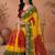 Bandhani embroidered pure georgette fusion bandhani saree