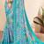 Pure chiffon fusion leheriya saree
