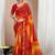 Pure chiffon fusion bandhani saree