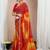 Pure chiffon fusion bandhani saree