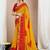 Bandhani pure chiffon fusion bandhani saree