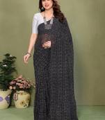 Bandhani pure georgette fusion bandhani saree