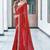 Bandhani embroidered pure georgette fusion bandhani saree