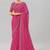 Bandhani embroidered pure georgette fusion bandhani saree