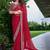 Bandhani embroidered pure georgette fusion bandhani saree