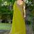 Floral embroidered pure georgette fusion bandhani saree