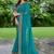 Floral pure georgette fusion bandhani saree